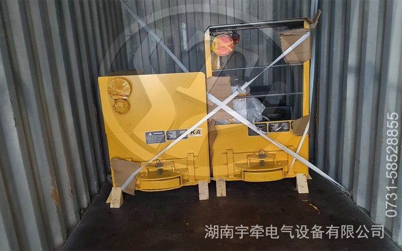 2.5噸鋰電池湘潭電機車發(fā)往國外礦山